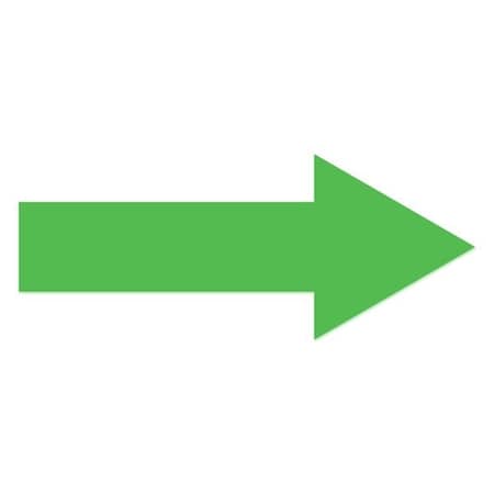 Ergomat 10inx4in Stem 2in DuraStripe Xtreme Arrows Green, 36PK DSX-ARR-10-G-KIT